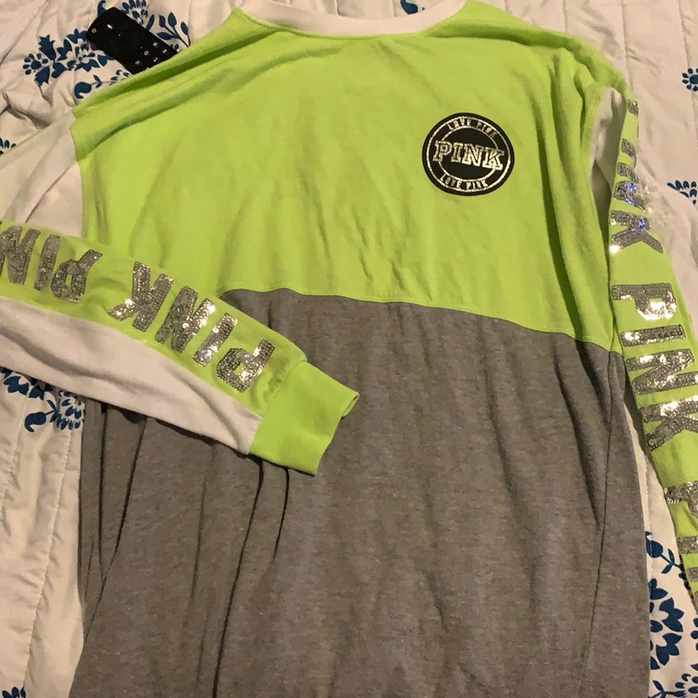 Pink xs  long sleeve with sequins